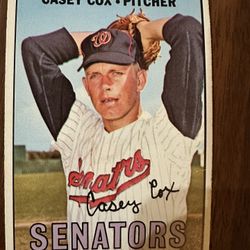 Casey Cox - 1967 MLB Trading Card 
