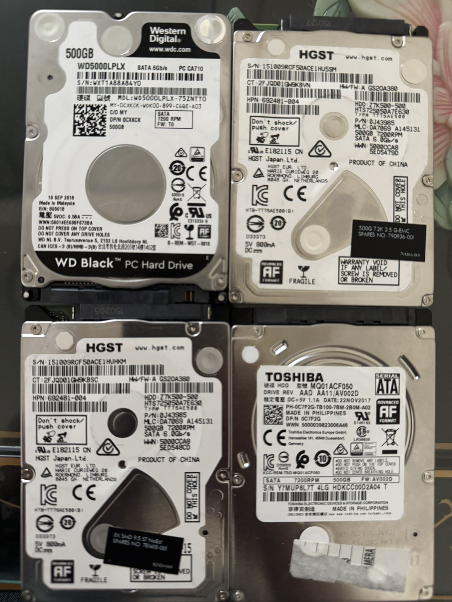 Laptop 500gb Hard Disk (SATA)