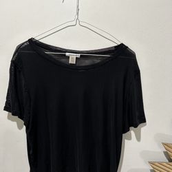 Black Sheer Top
