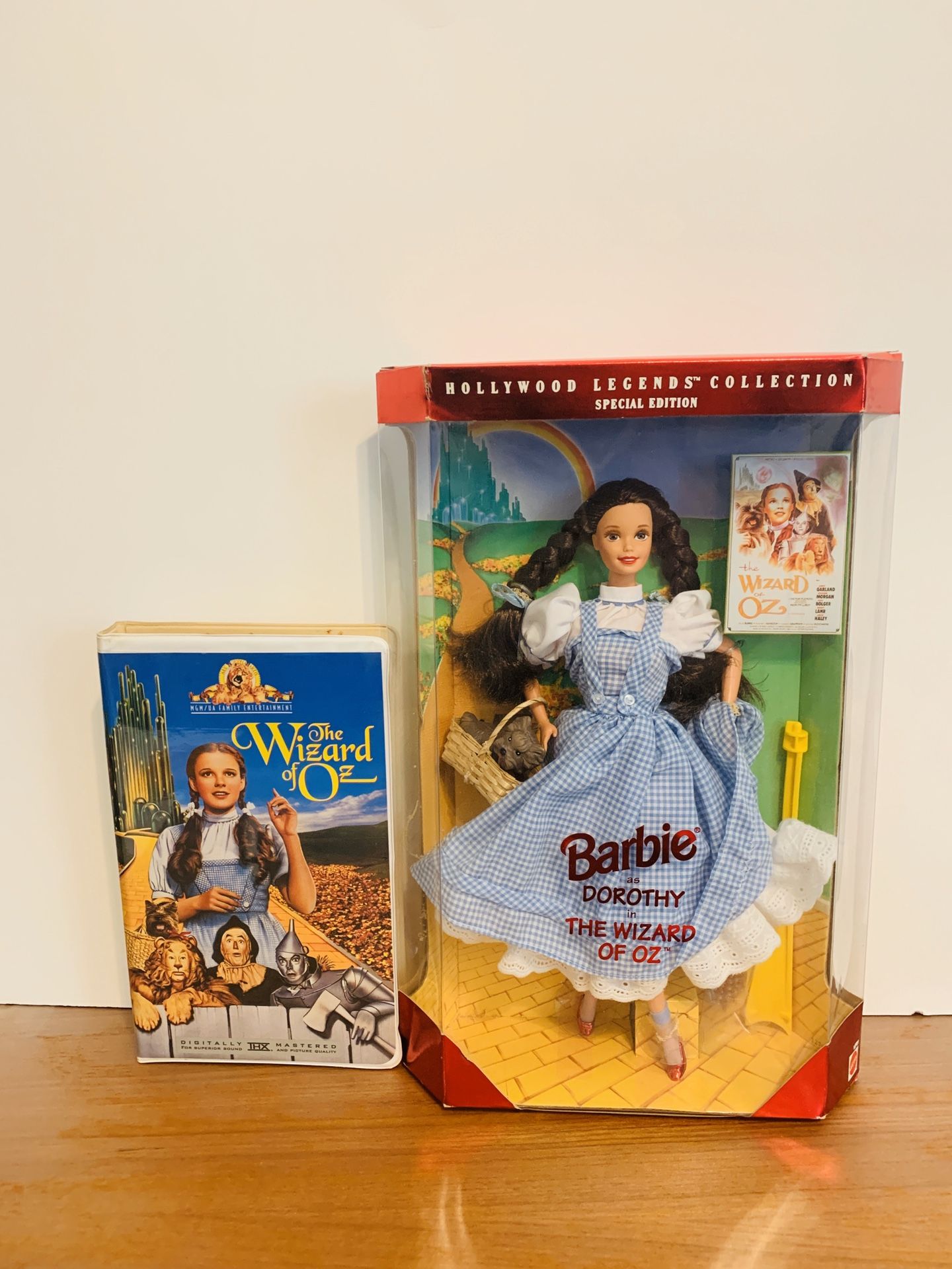 Vintage- Barbie Dorothy from the Wizard of Oz (1995) and VHS Movie Tape
