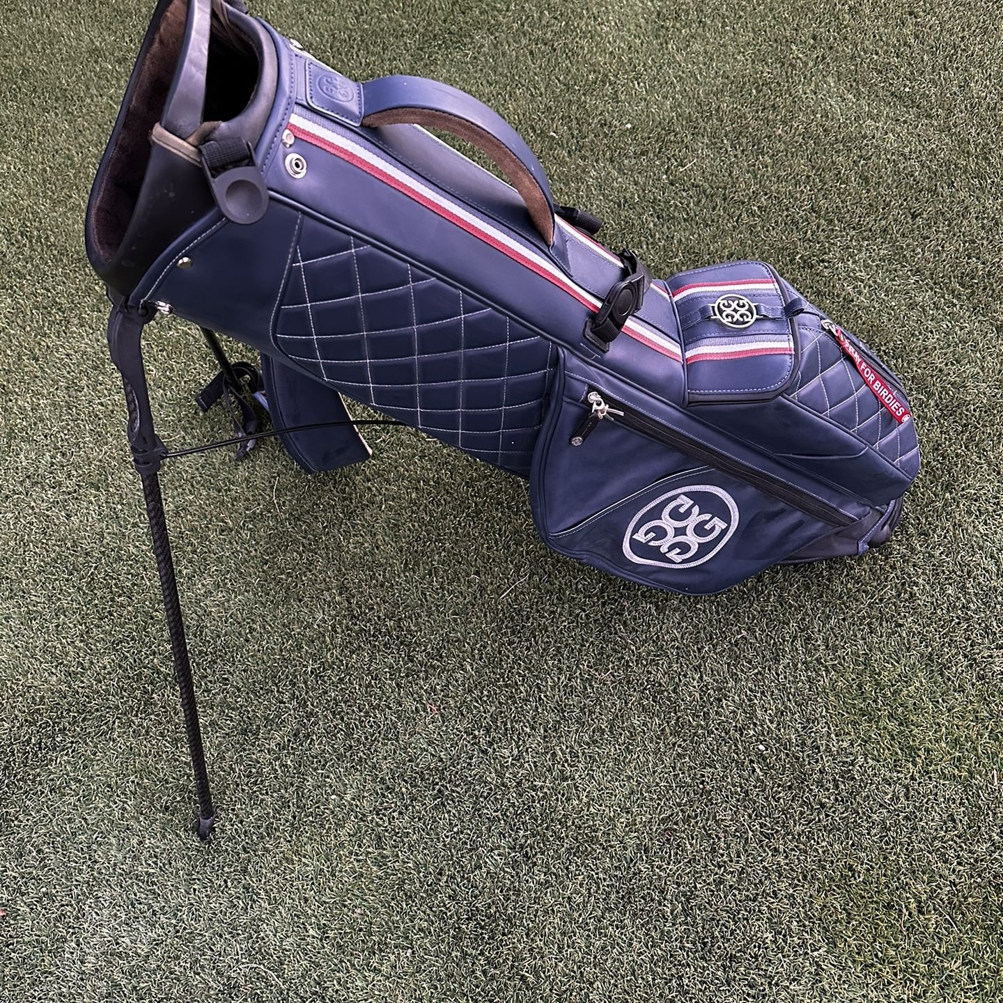 G/FORE Stand Bag 4-way Divider Pray For Birdies Golf Bag Navy for