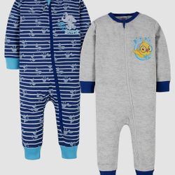 Canticos Unisex-Baby 2-pack Snug Fit Pajamas