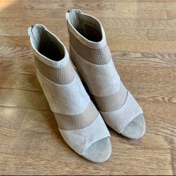 Reba Tan Suede Ankle Boots