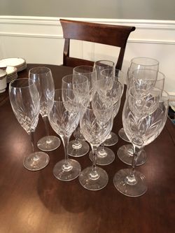 Mika said Petit Points Stemware.