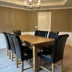 6’x3’ Solid oak wood extending table W Chairs !