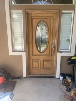 Painted entry door