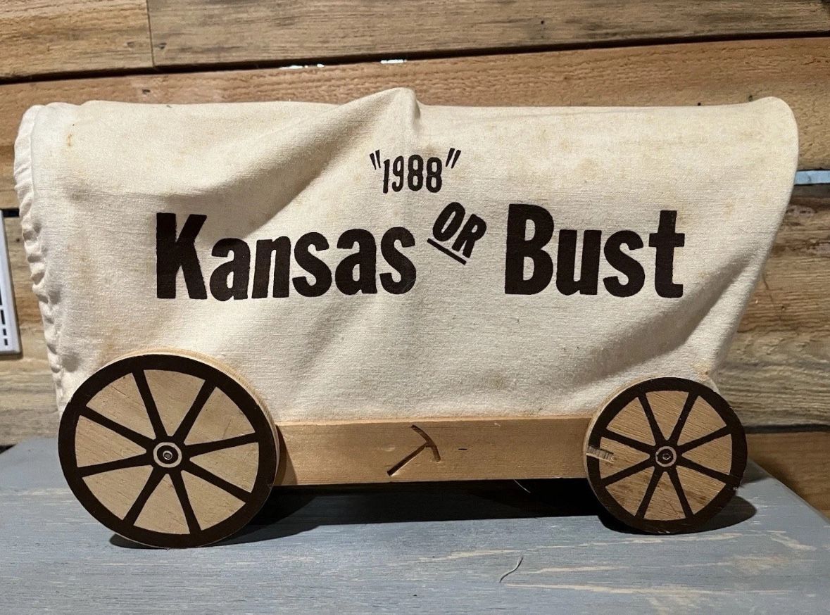 Kansas Or Bust Wagon