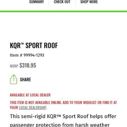 Kawasaki KRX1000 OEM Sport Roof