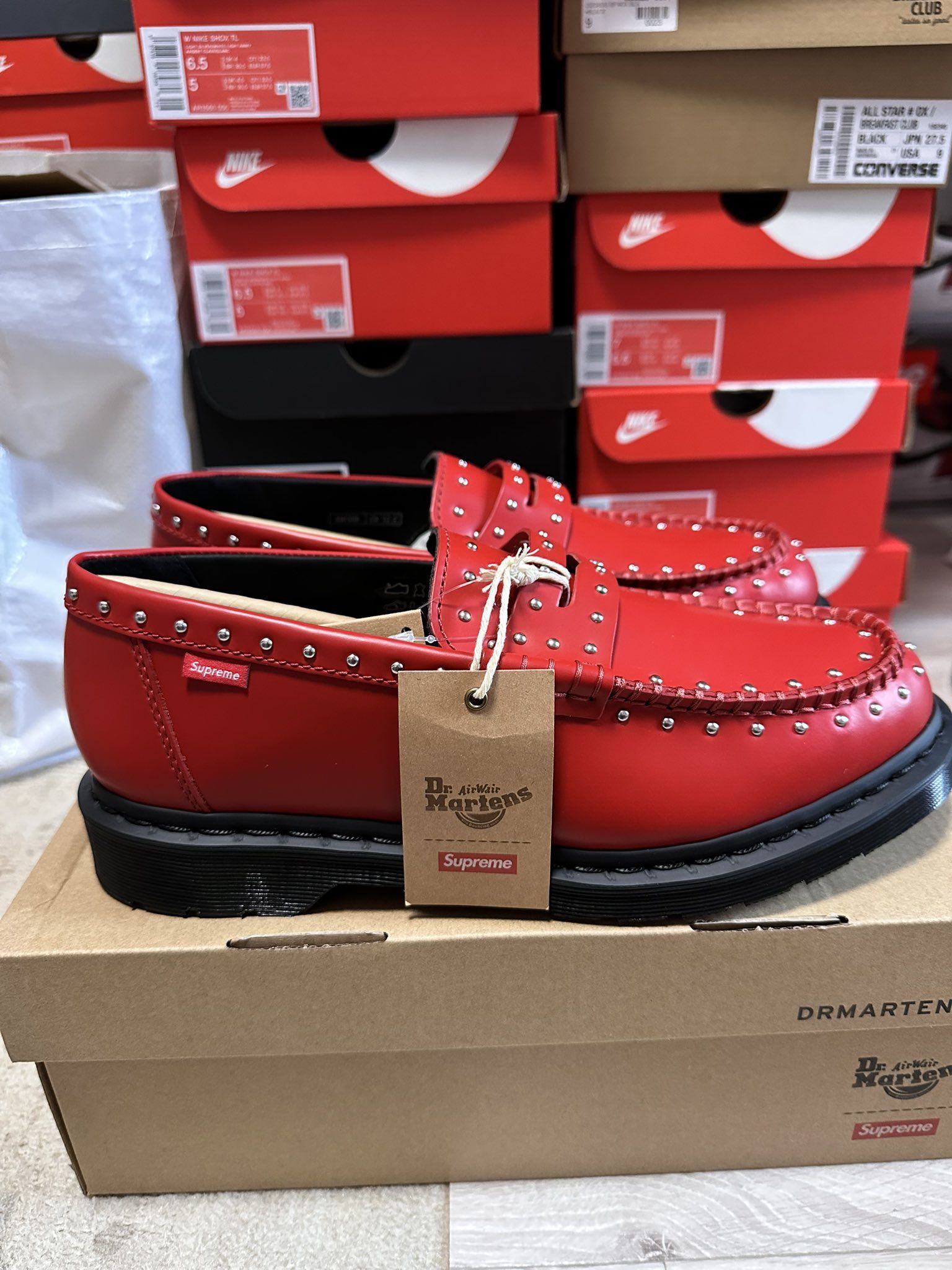 Supreme x Dr Martens Studded Loafers
