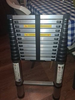 Telescoping Ladder,12.5 FT Extension Ladder,
