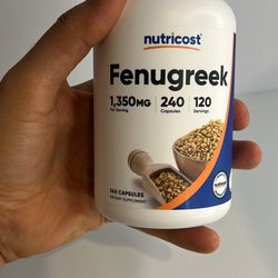  Nutricost Fenugreek Capsules Supplement - 240 Capsules