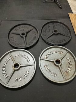 45lb Weights Standard Barbell