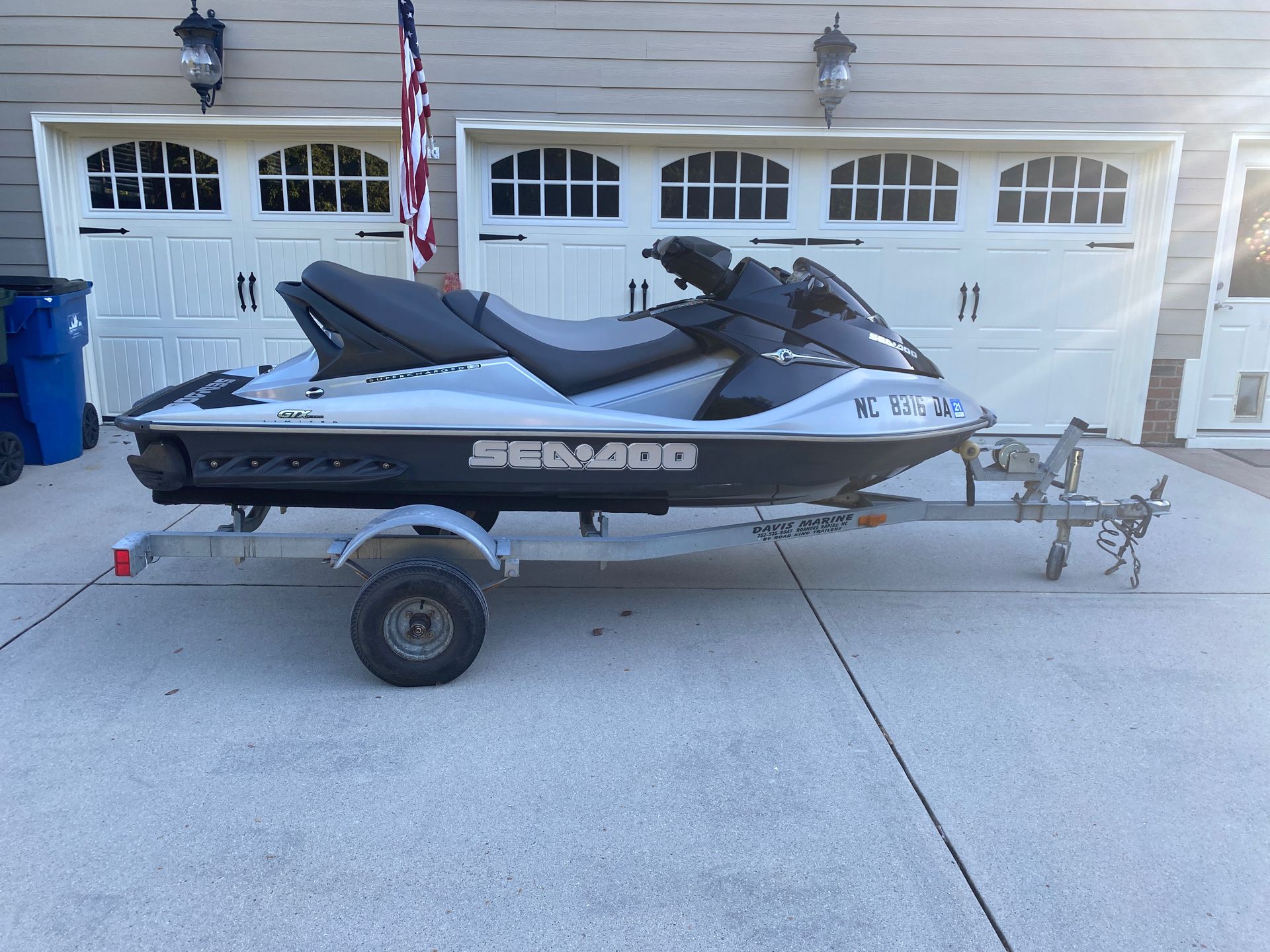 2005 Sea Doo GTX limited supercharged + trailer