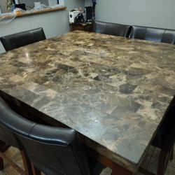 Marble Table And Chairs 