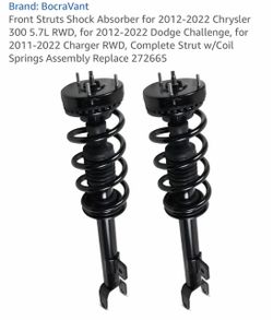 Front Struts Shock Absorber for 2012-2022 Chrysler 300 5.7L RWD, for 2012-2022 Dodge Challenge, for 2011-2022 Charger RWD, Complete Strut w/Coil Sprin