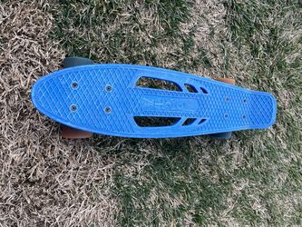 Halo Penny Board Blue Skateboard Skate 22”