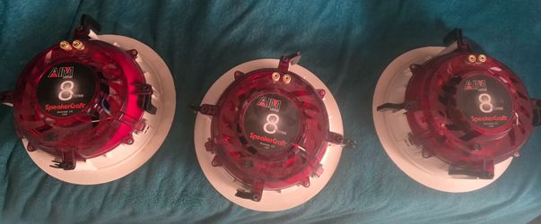 SpeakerCraft AIM8 Three 8" In-Ceiling Speakers (Set of 3)
