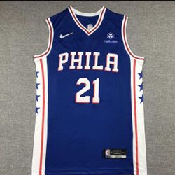 Sixers Joel Embiid Nike Jersey Size Medium And Large 