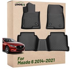New in the box Landrol Car Floor Mats Replacement for Mazda 62014-2021 Heavy Duty Liner Custom Fit All Weather Protection Carpets Coverage Waterproof 