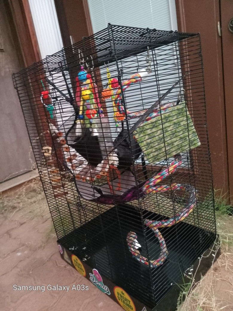 Collapsible Rat Cage Includes Everything Here