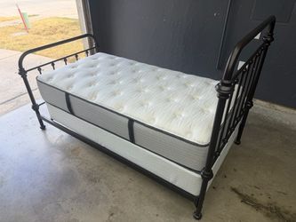 Iron twin bed