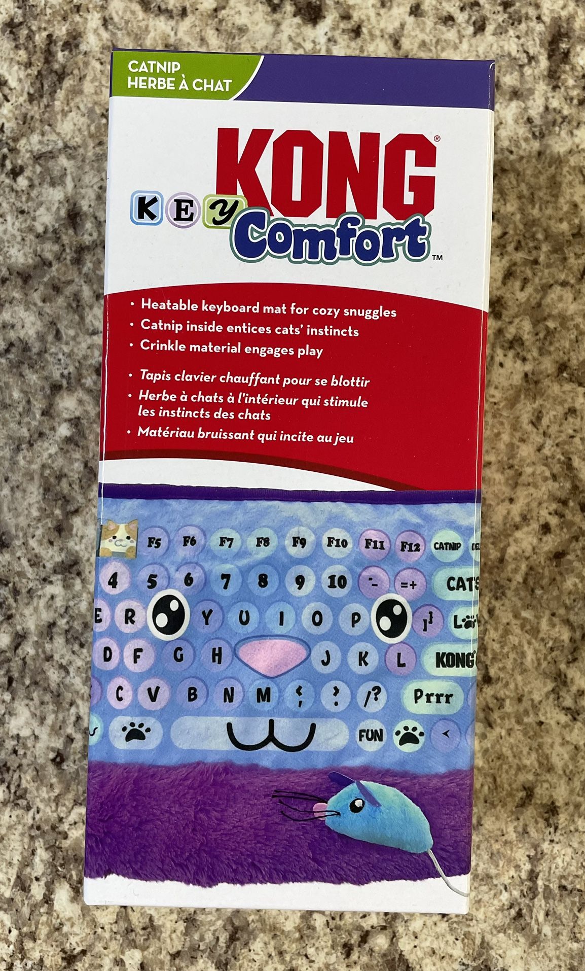 KONG Comfort Key Heatable Play Mat For Cats NEW