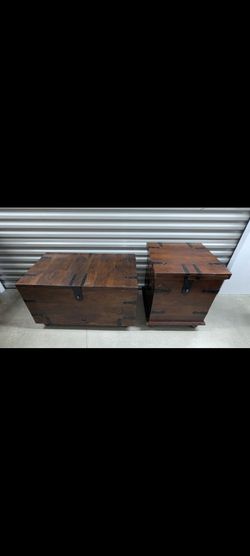 Wooden Trunks Coffee Table