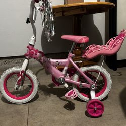 Disney Princess Huffy girls Bike W/ Doll Carrier 