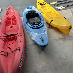 3 Kayaks