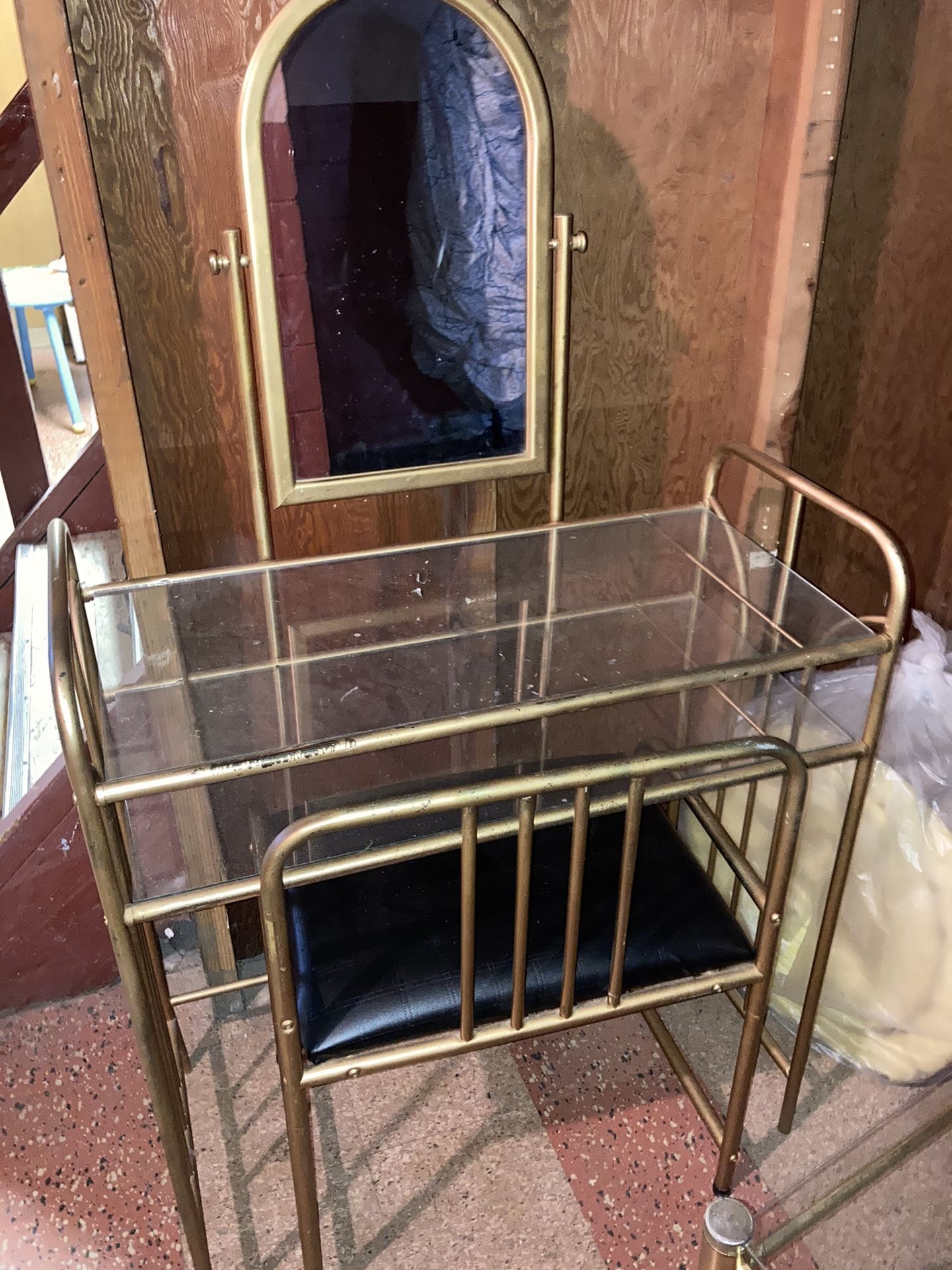 Glass vanity