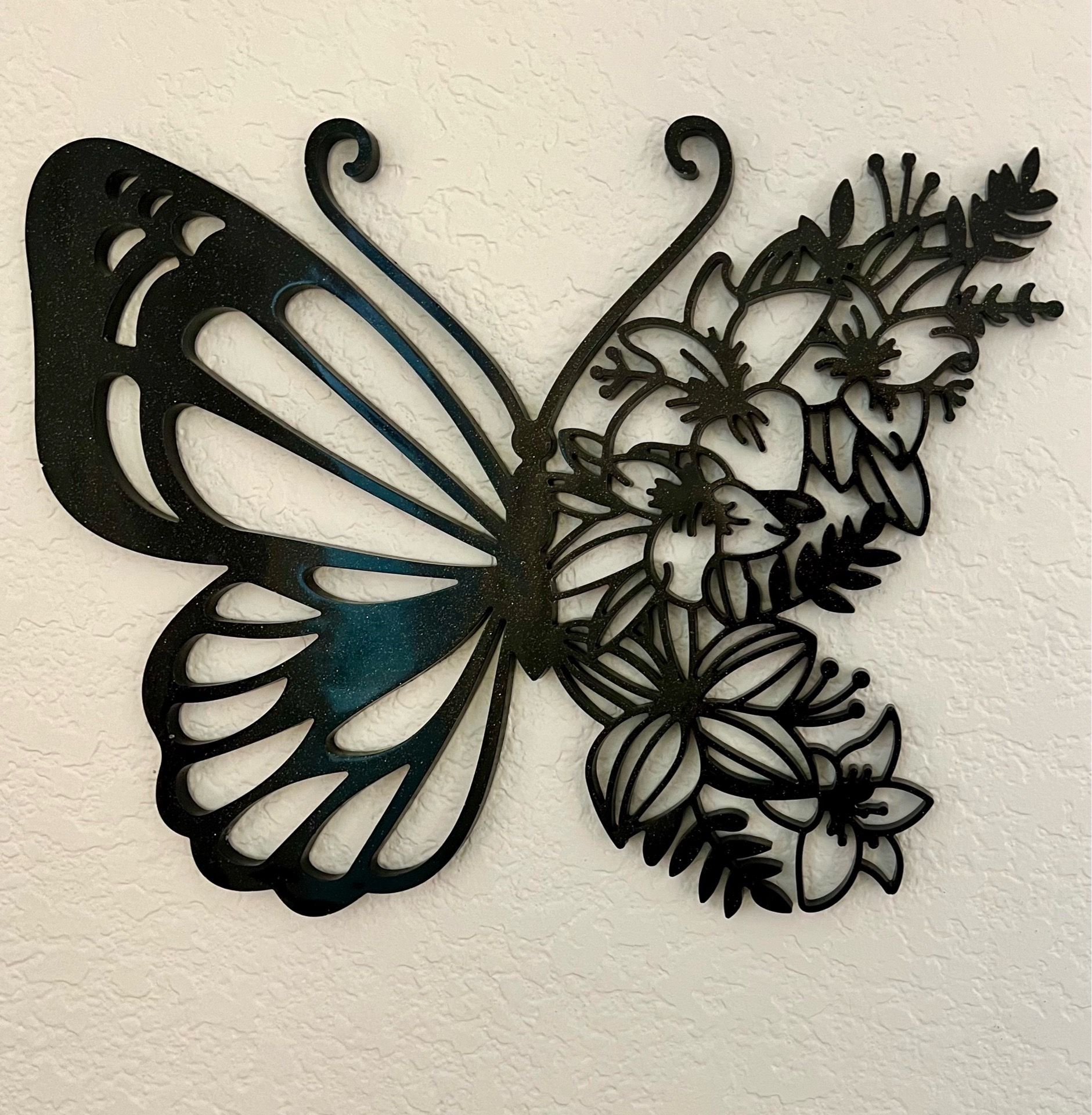 Beautiful Epoxy Butterfly Wall Art