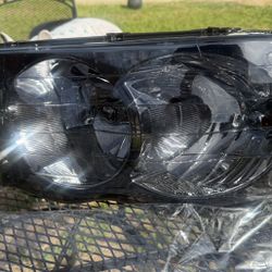 02-05 Dodge Ram Smoke Clear Headlights
