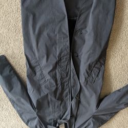 Men's Military Surplus Raincoat, Black, Size 38L