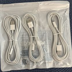  iPhone charger pack Of 3 _  2m/79inch/6.6ft