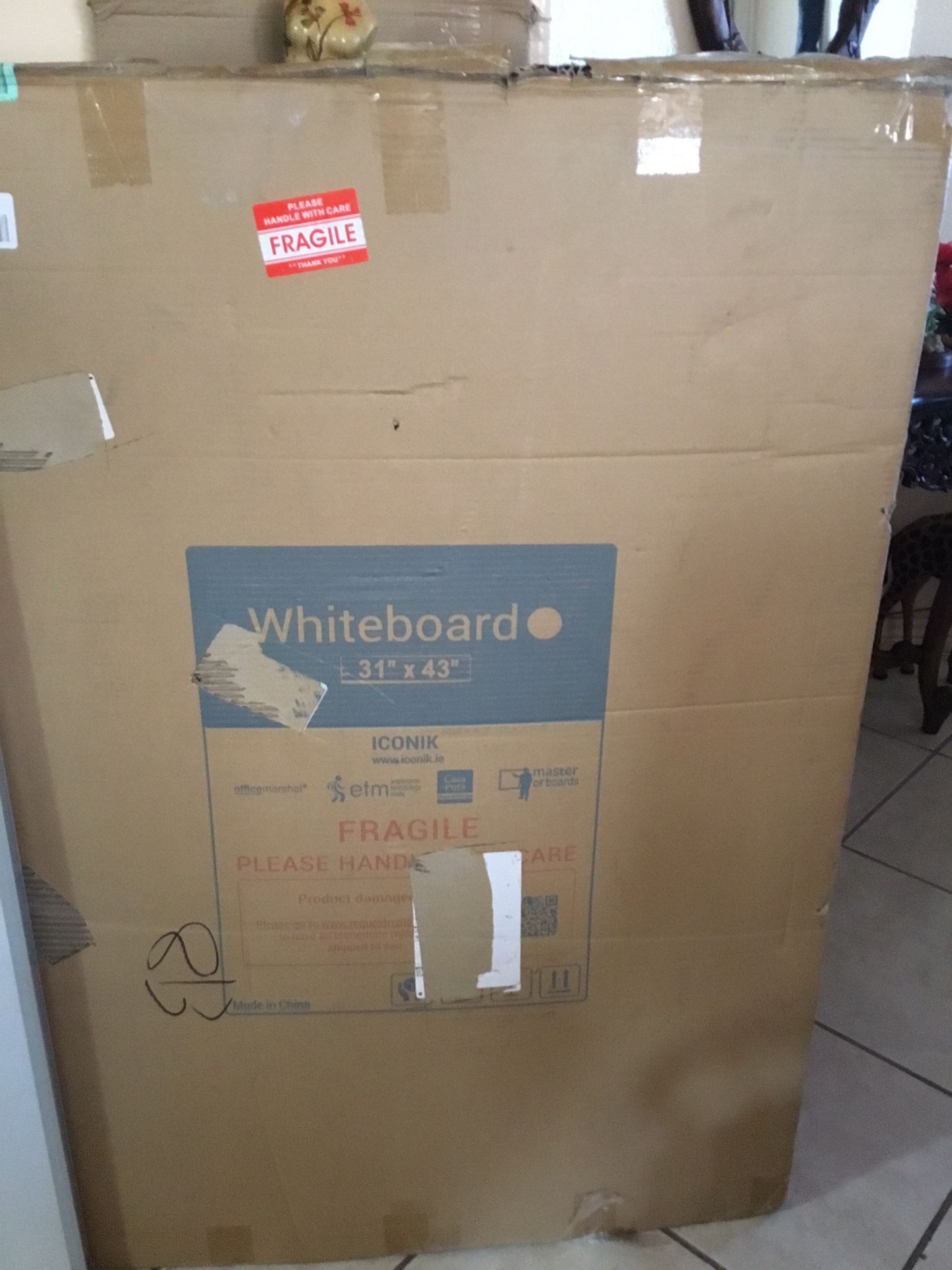 New Whiteboard 31" x 43"