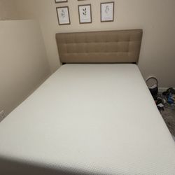 Queen Mattress, Bed Frame And Headboard