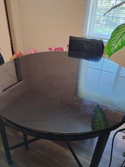 Black kitchen table with 4 chairs