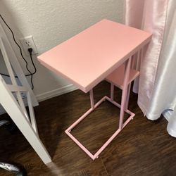 Pink End Table