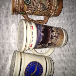 Large beer stein collection  Only $20