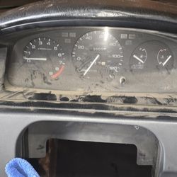 92-95 Civic Dash Assembly Black