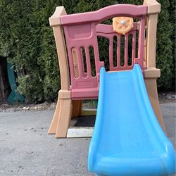 Kids climber with large and small slide