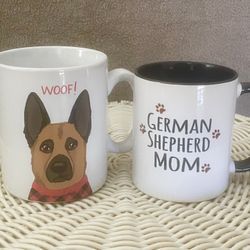 2 German Shepherd Coffee Mugs
