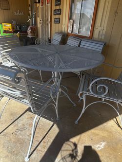Patio table and chairs