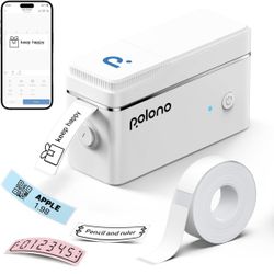 New In Box Portable Bluetooth Label Maker Machine with Tape,Built-in Cutter Handheld Sticker Maker with Multiple Templates Easy Use for School Office 