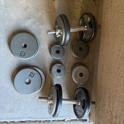 Weightlifting Dumbbells.