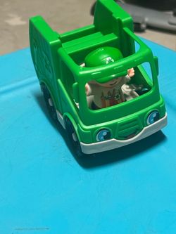 Fisher-Price Little People Green Recycling Truck