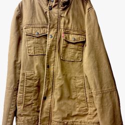 Chaqueta de caballero color camel con forro acolchado