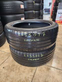 205 50R 17 USED TIRES FALKEN 2055017 USED TIRES (PAIR) MOUNT BALANCE INCLUDED