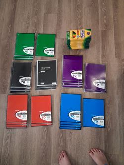 Notebooks & Crayola Colored Pencils