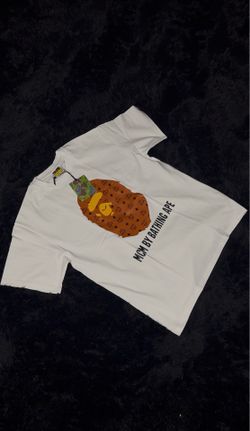 BAPE Ape Head Tee White Brown